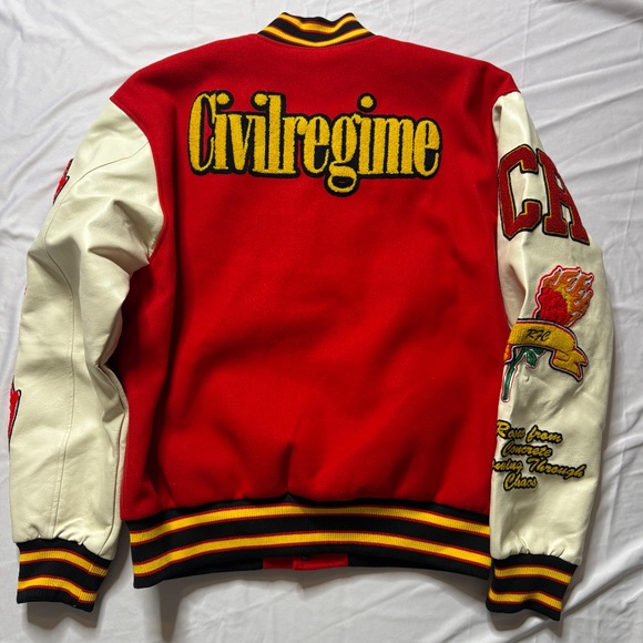 Brand New! Civil Regime x Marvel Spiderman Letterman Jacket - 2XL - Picture 8 of 10